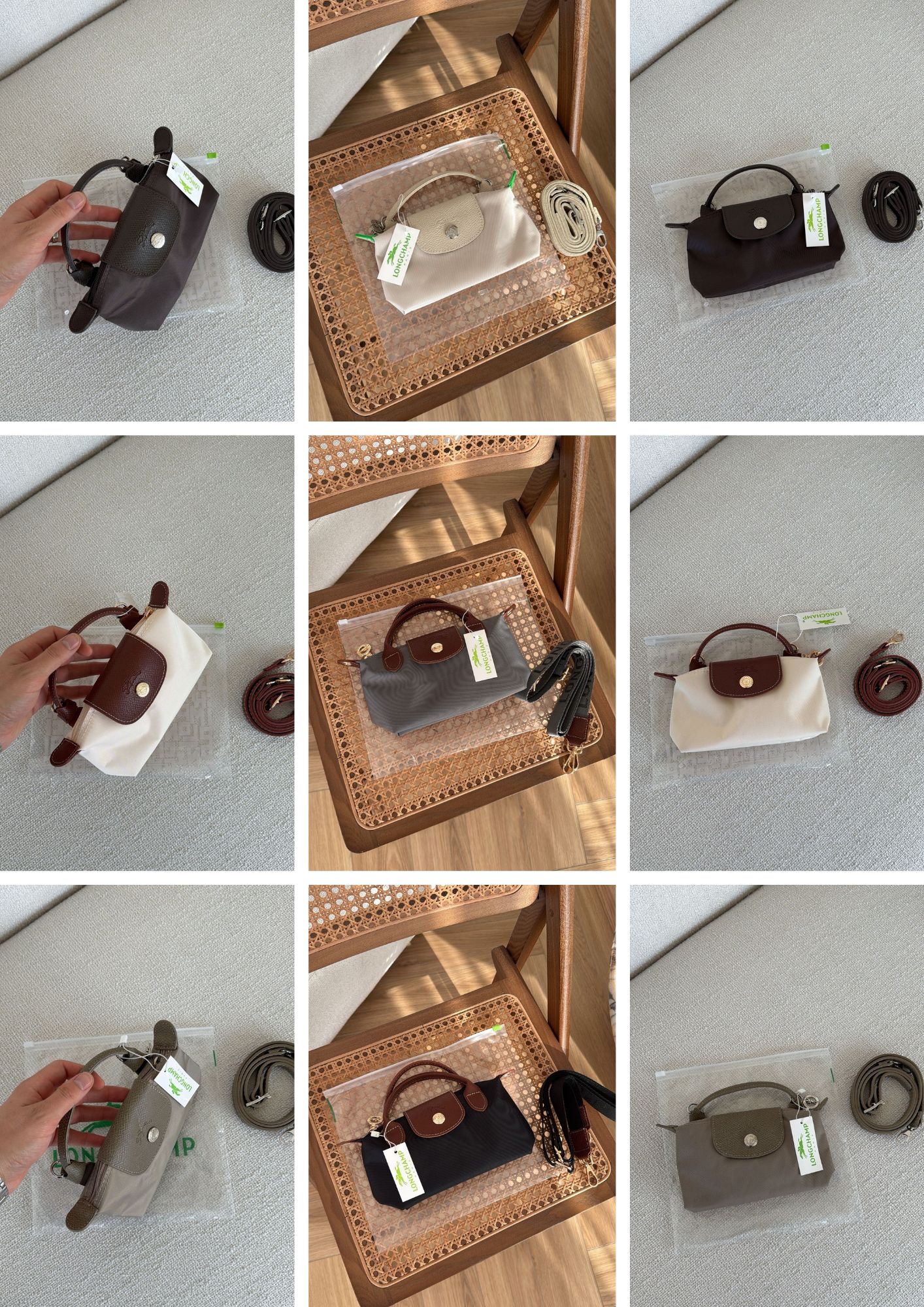 Blue Beige Aesthetic Modern Photo Collage A4 Document